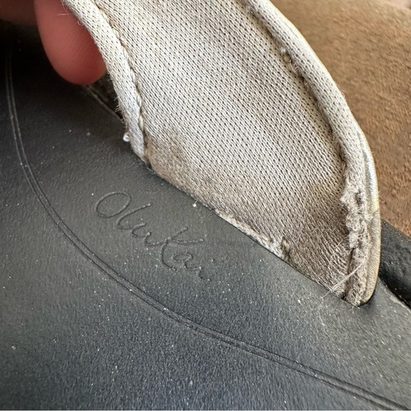 Olukai Kulapa Kai Silver Metallic Slip On Flip Flop Sandal Women’s Size 8 - Picture 10 of 10